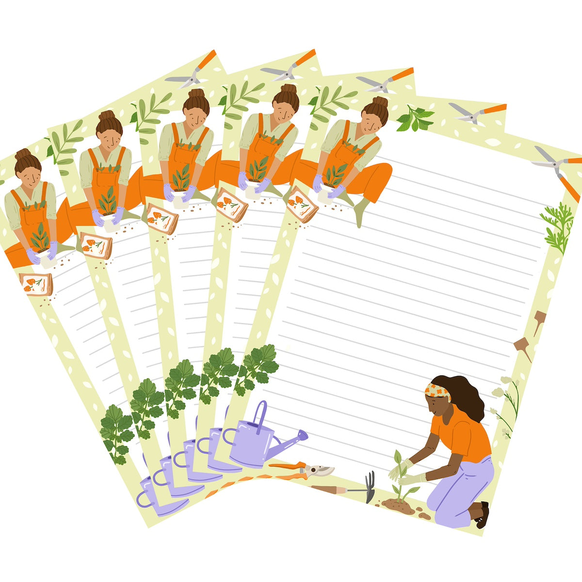 10x Gardening Stationery