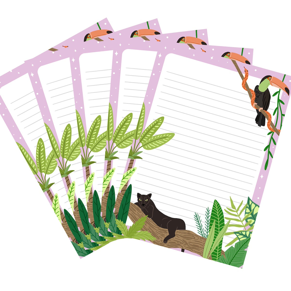 10x Black Panther Stationery