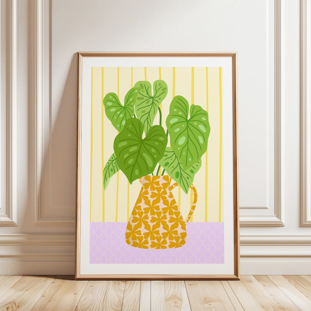A4 Poster plant geel
