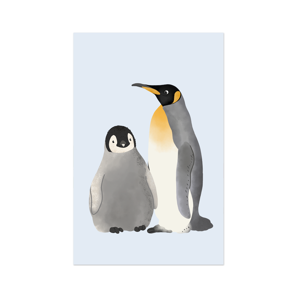 Mini card penguins