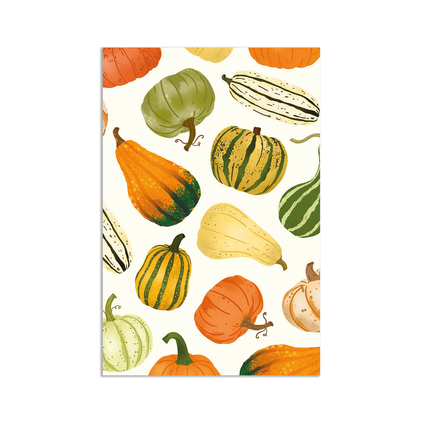Mini card - autumn pumpkins