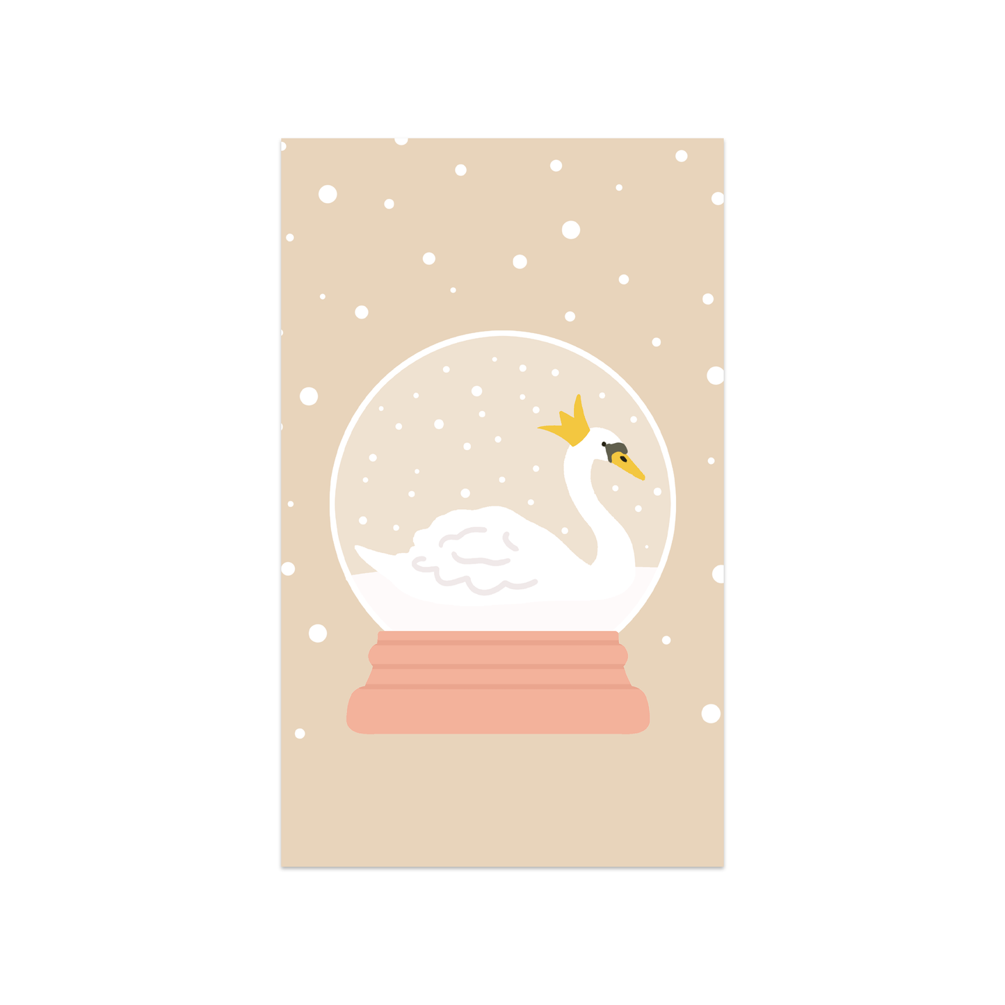 Minikaart snowglobe
