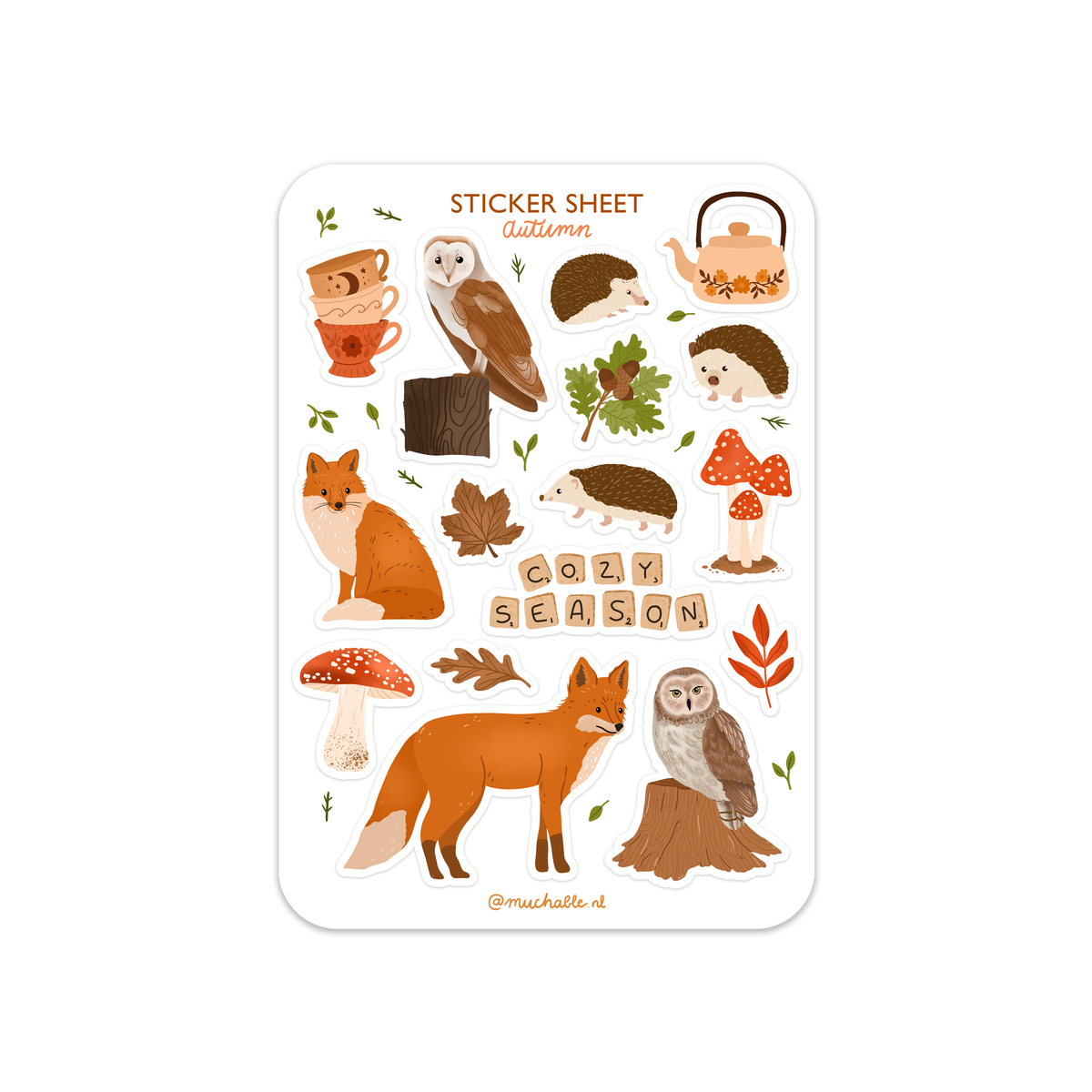 A6 stickervel herfst 2
