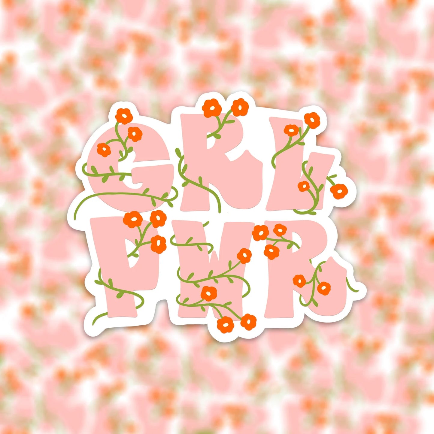 Vinyl sticker girlpower