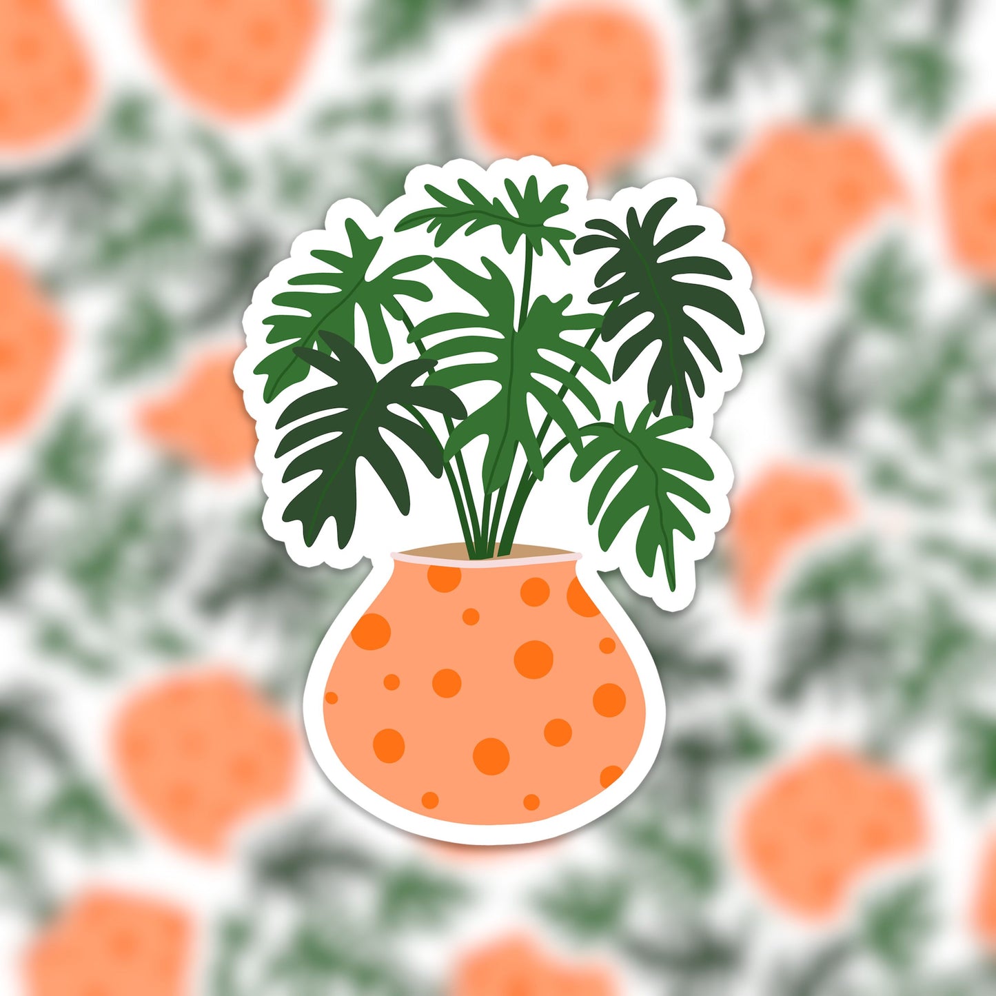 Vinyl sticker plant 4