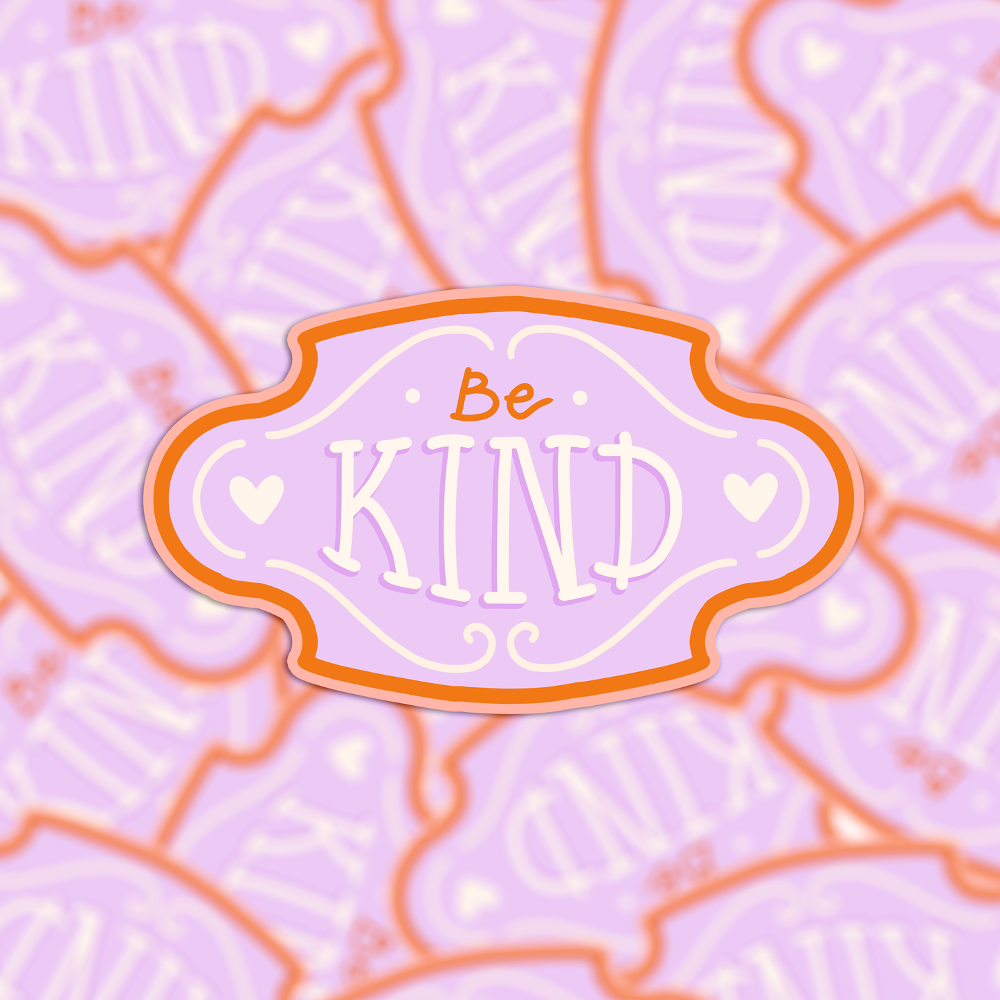 Vinyl sticker be kind