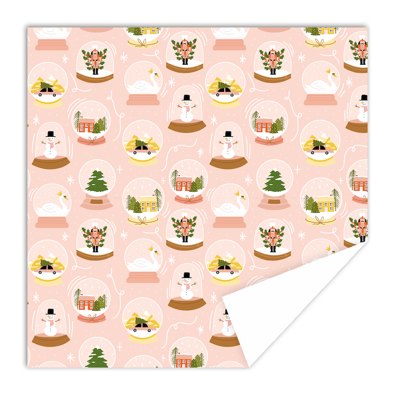 Luxe inpakpapier - sneeuwbollen