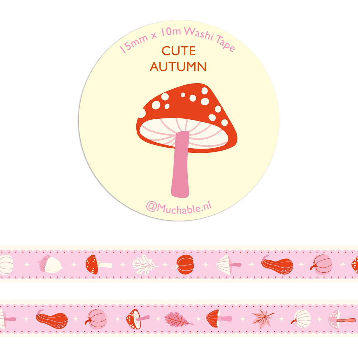 Washitape - herfst schattig