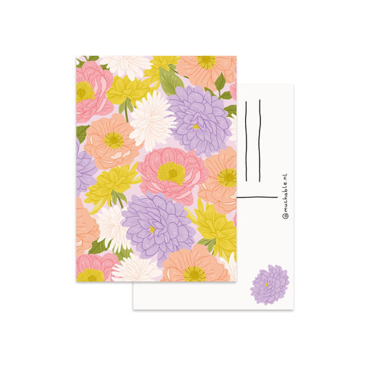 Kaart lieve bloemen