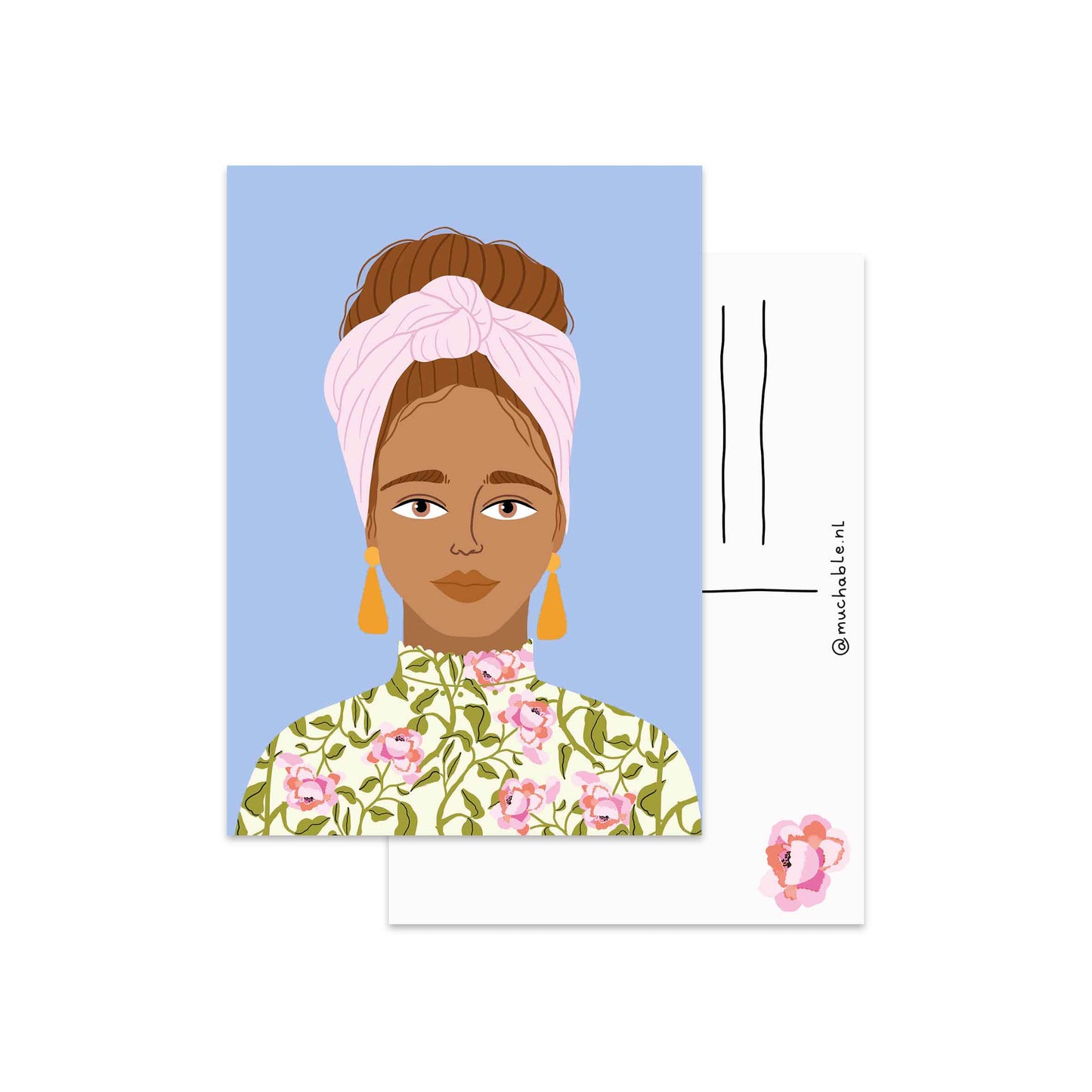 Kaart portret meisje