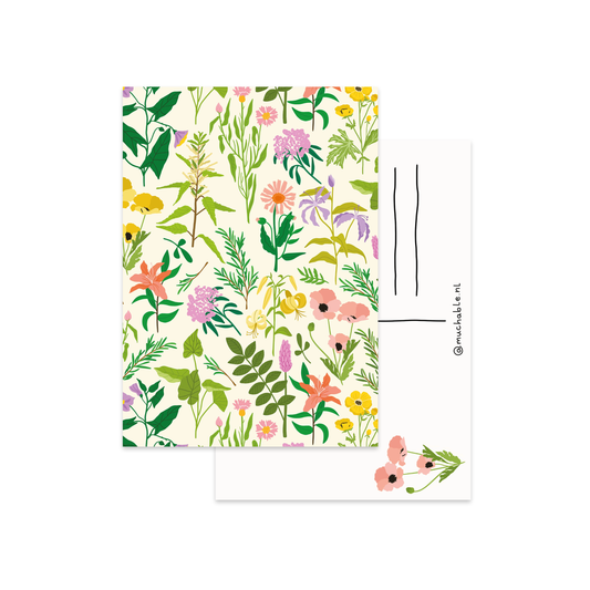 Kaart wilde bloemen