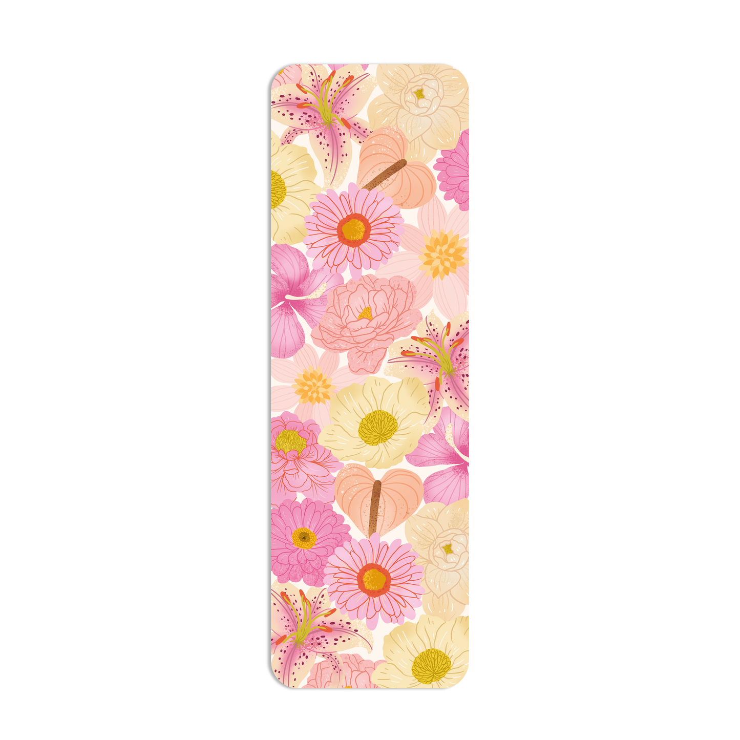 Bladwijzer roze bloemen