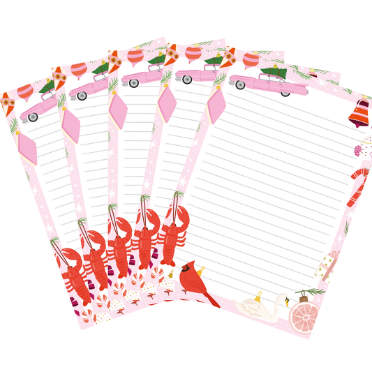 10x Briefpapier kerst ornamenten