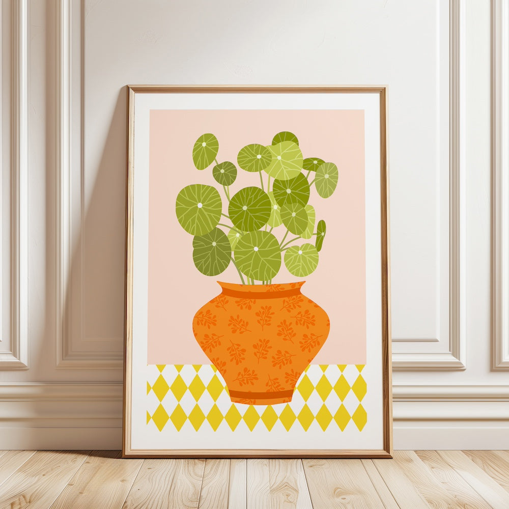 A4 Poster plant Pilea