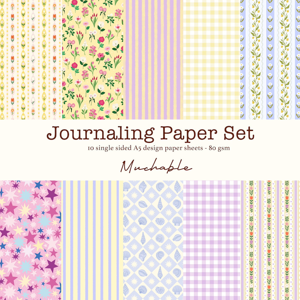 Paper patterns journaling set 2