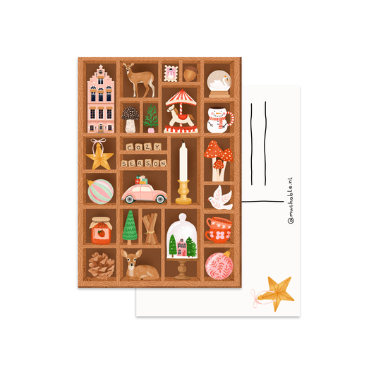 Kerstkaart trinketbox