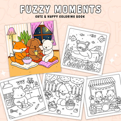 PRE-ORDER kleurboek Fuzzy moments