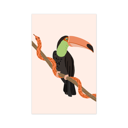 Mini card toucan