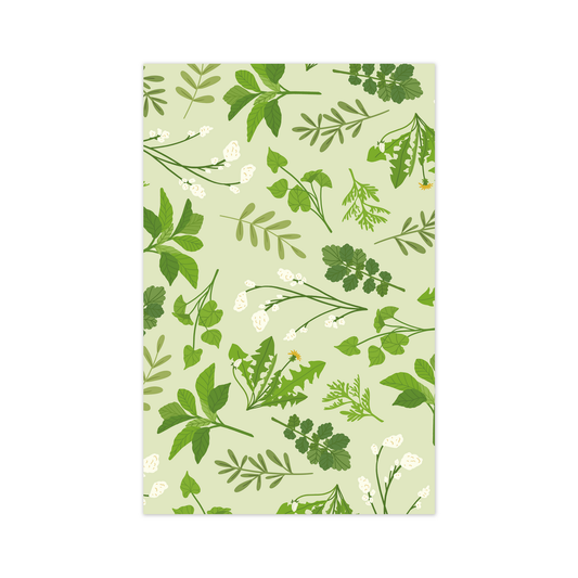 Mini card pattern herbs