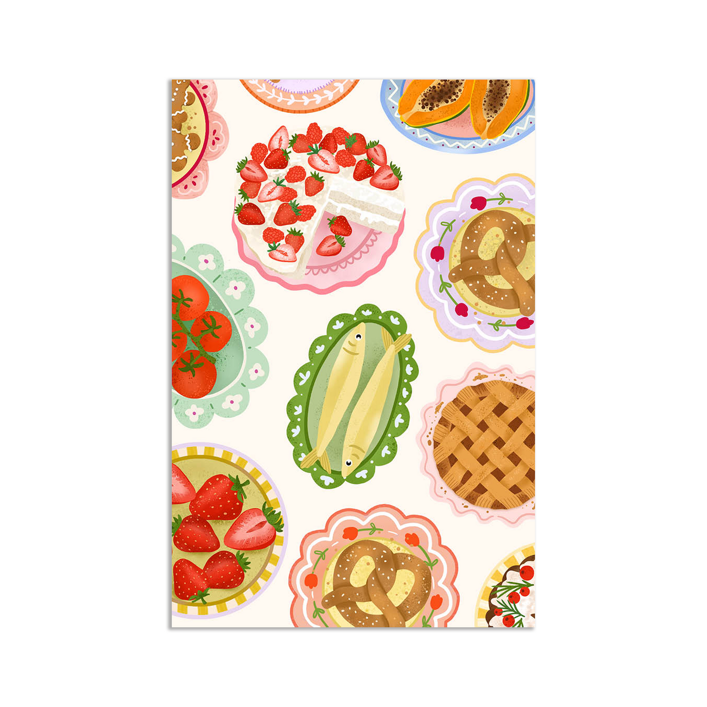 Minikaart - food plates