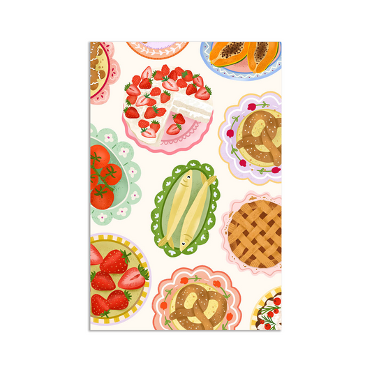 Mini card - food plates