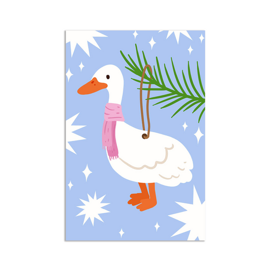 Mini card - goose ornament