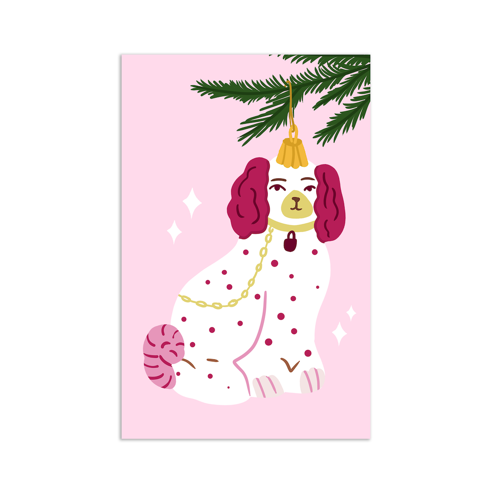 Mini card - Christmas dog