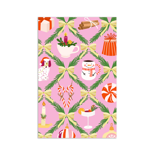 Mini card - Christmas pattern