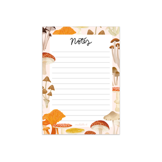Mushroom notepad