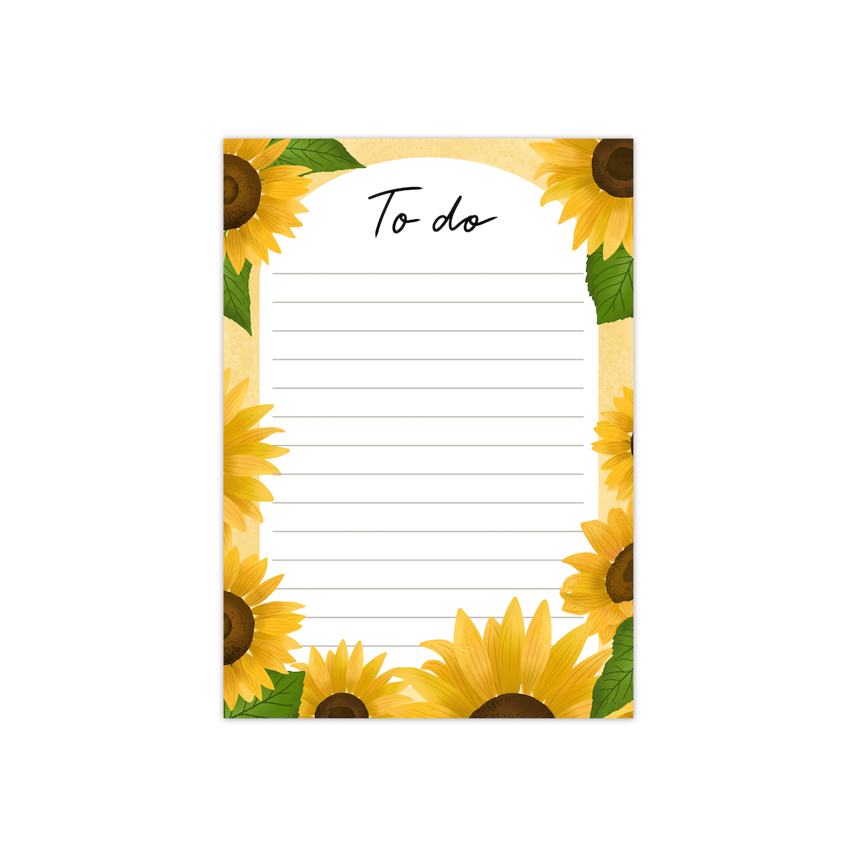 Notitieblok zonnebloemen