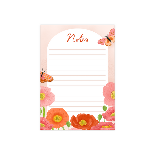 Notepad poppies