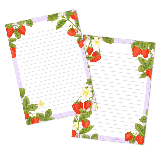 Strawberry notepad