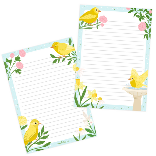 Notitieblok vogels
