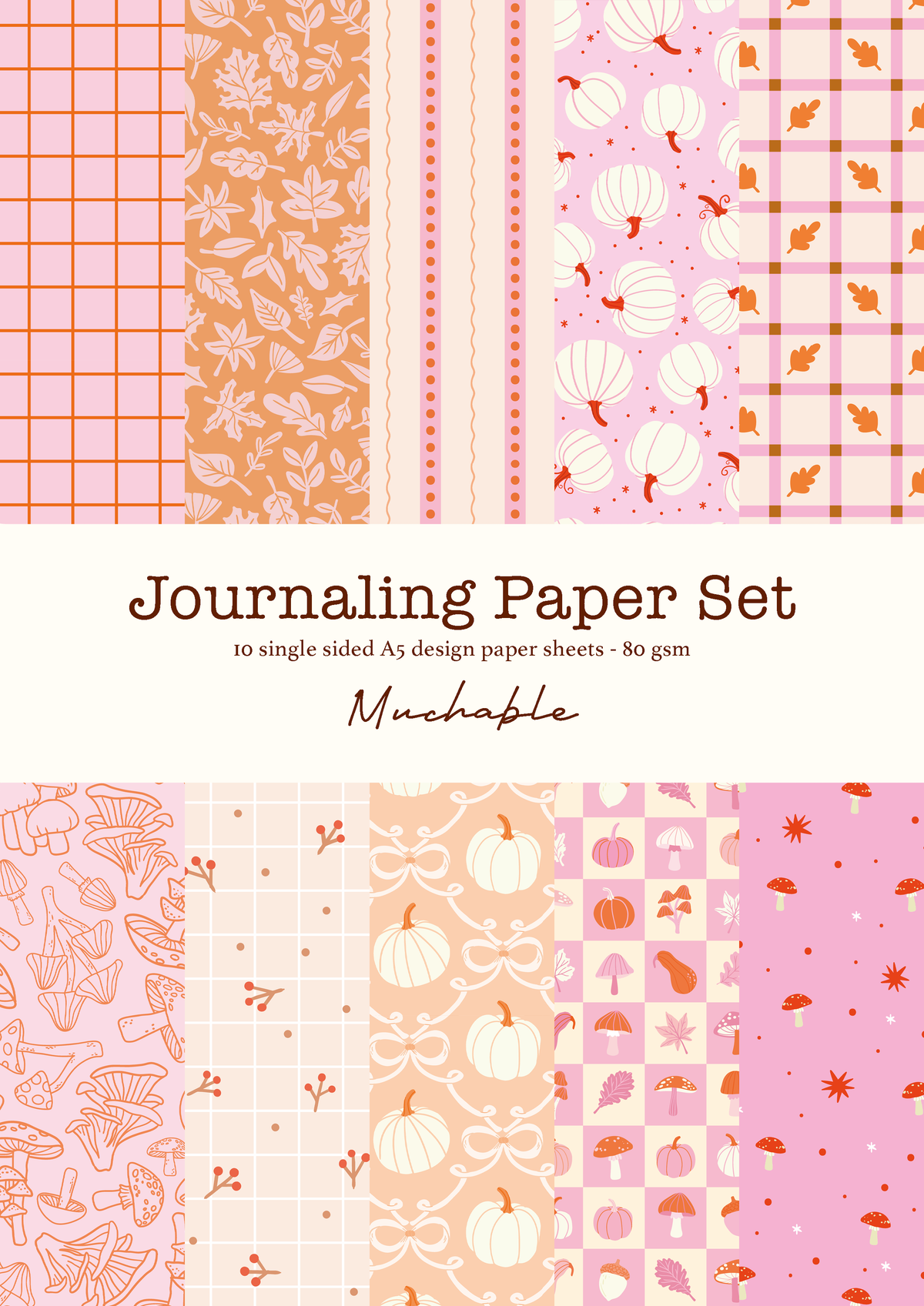 Papier journaling set 9 herfst