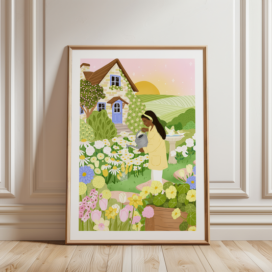 A4 Poster spring garden