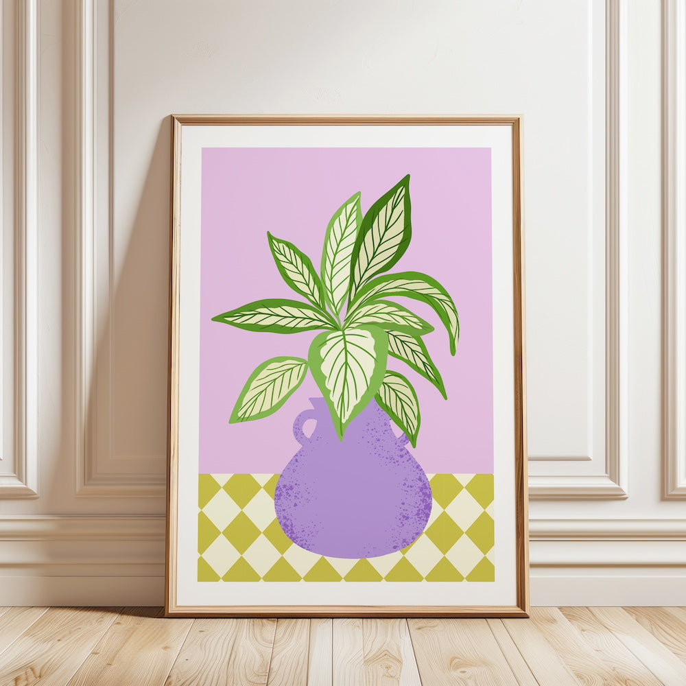 A4 Poster plant purple