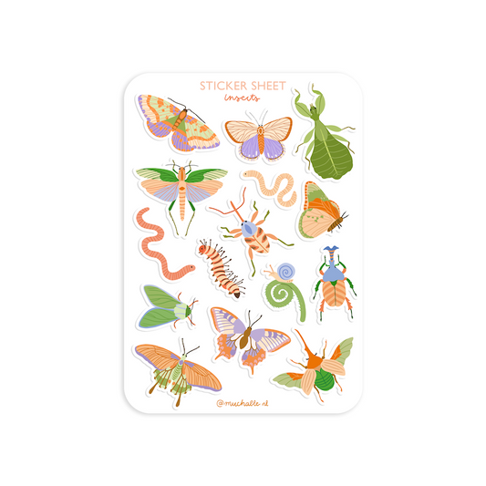 A6 stickervel insecten