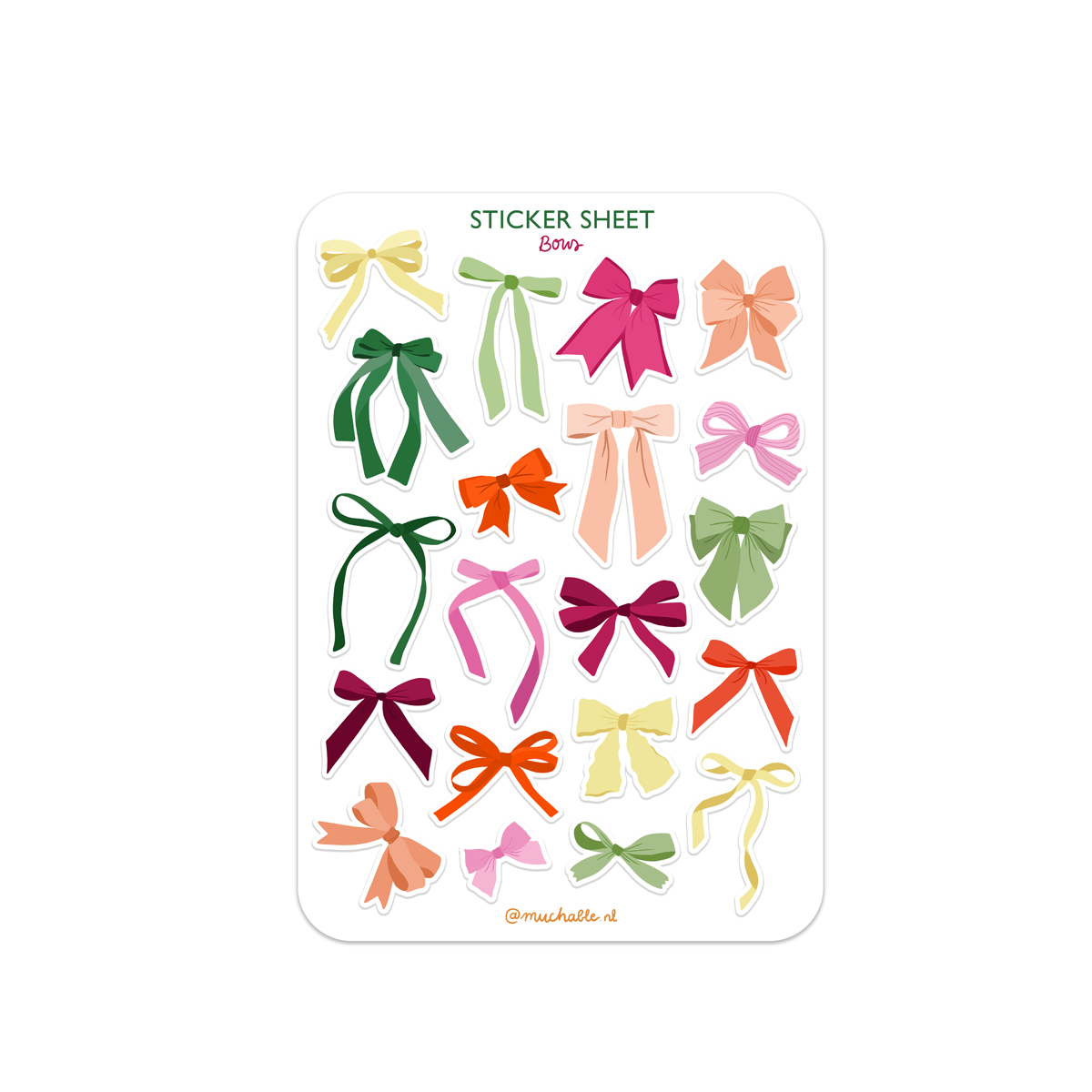 A6 stickervel strikken