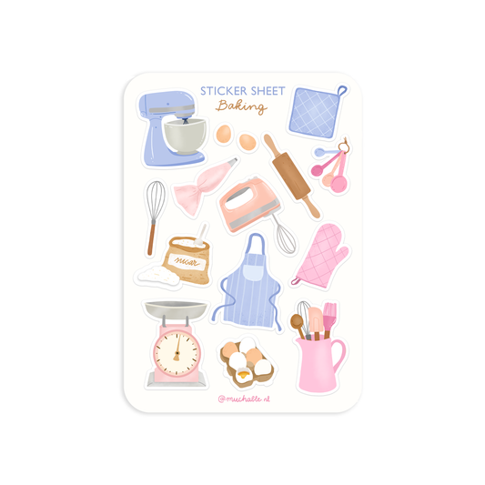 A6 stickervel baking