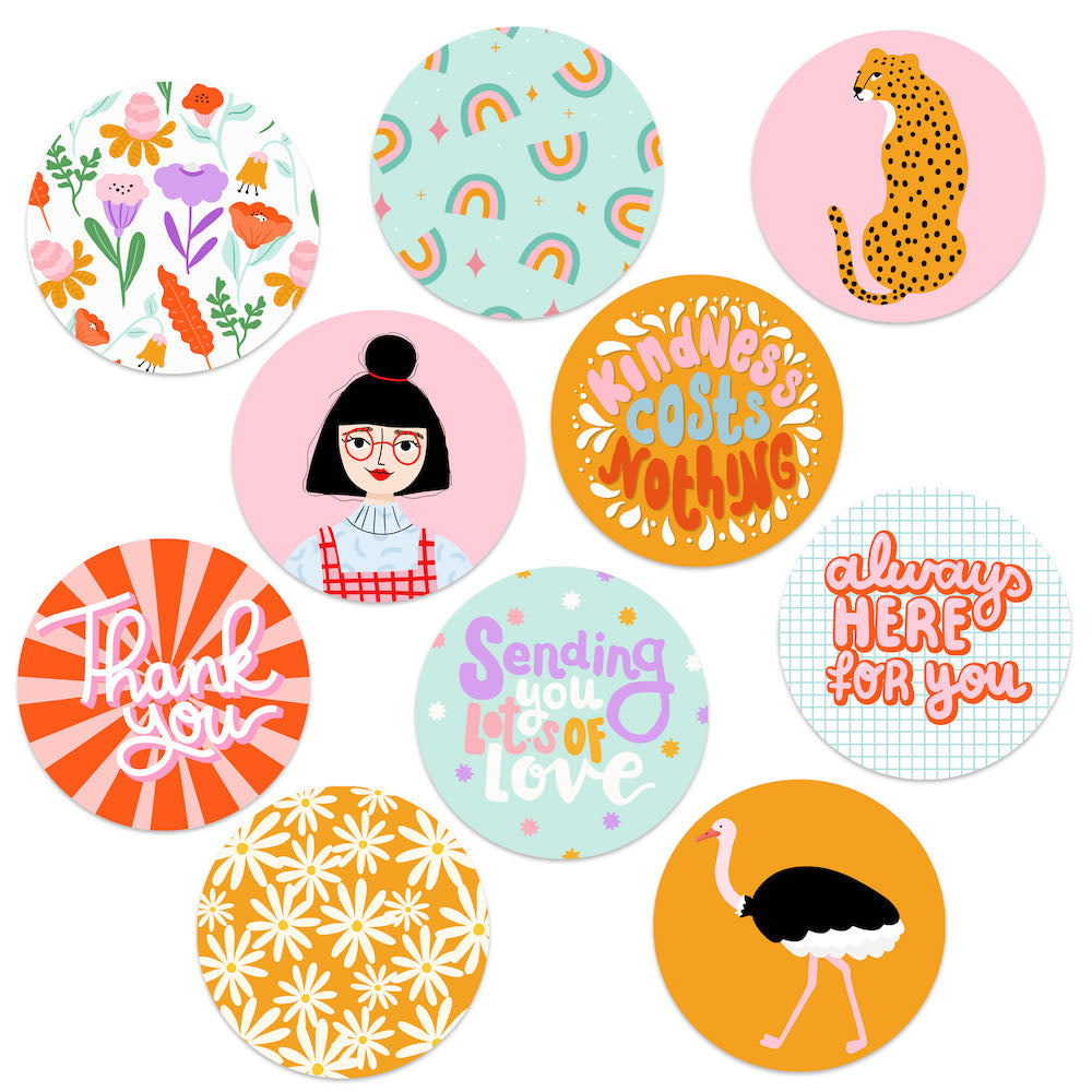 Ronde stickers set 1
