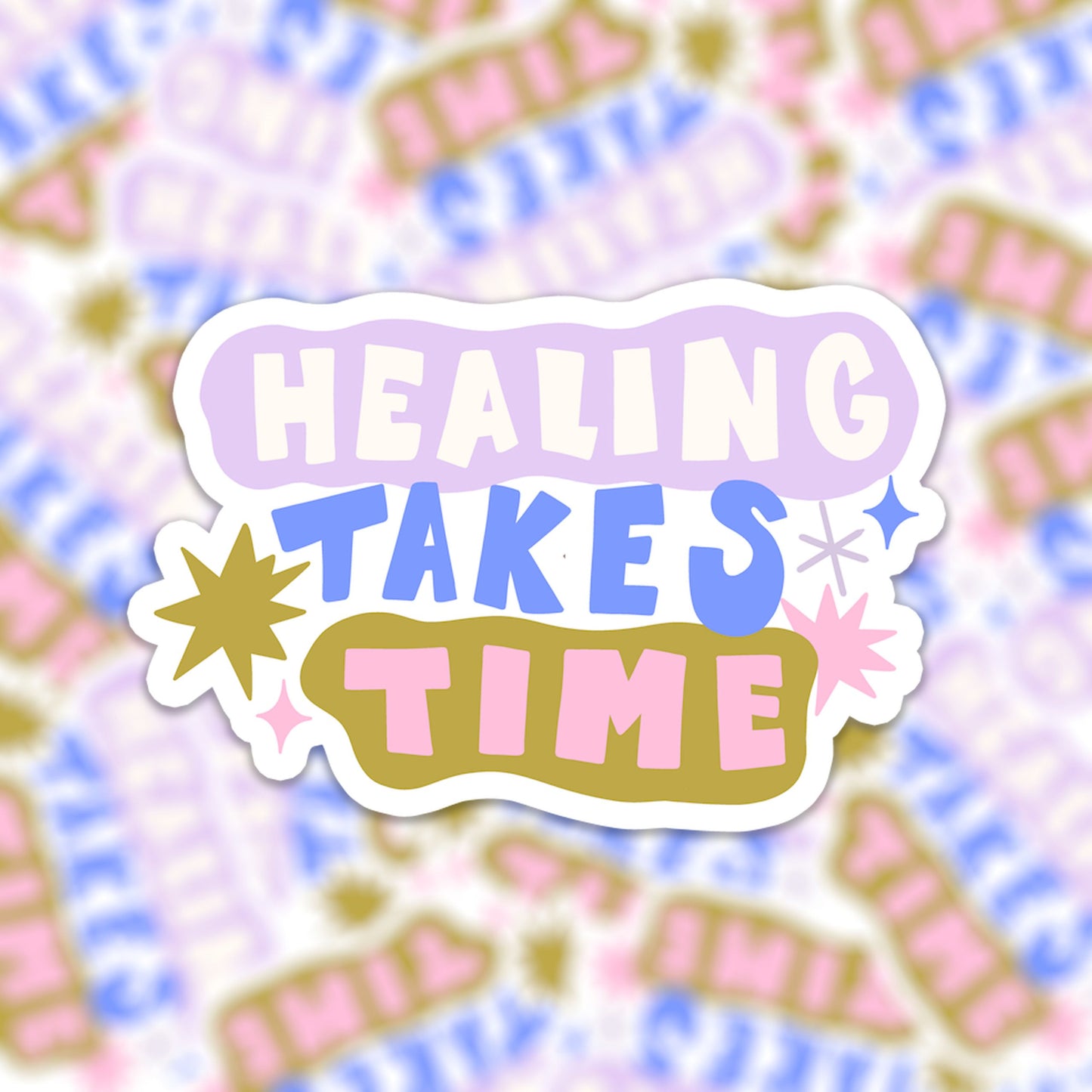 Vinyl sticker healing takes time