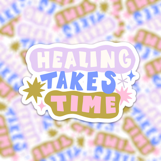 Vinyl sticker healing takes time