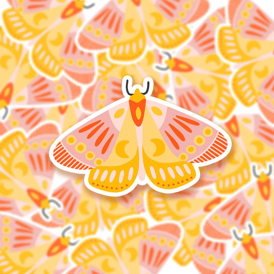 Vinyl sticker moth butterfly