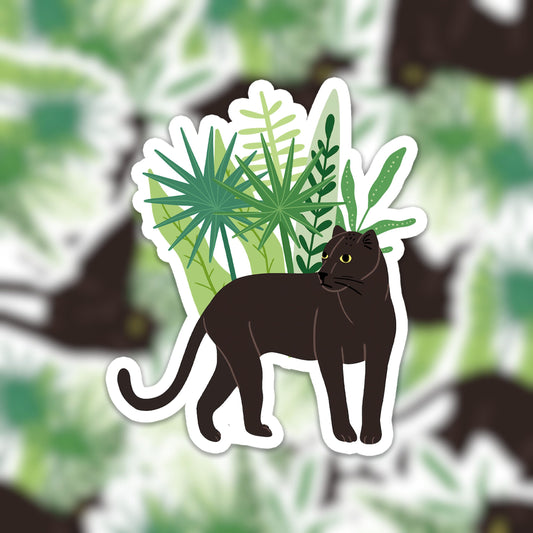 Vinyl sticker panter
