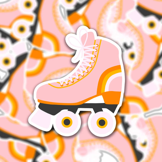 Vinyl sticker roller skate