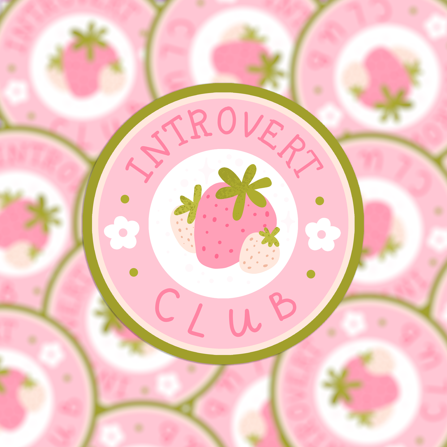 Vinyl sticker introvert club