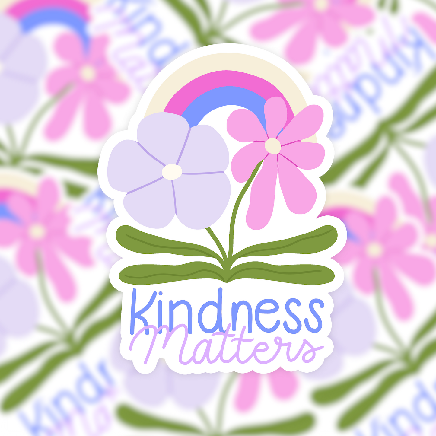 Vinyl sticker kindness matters