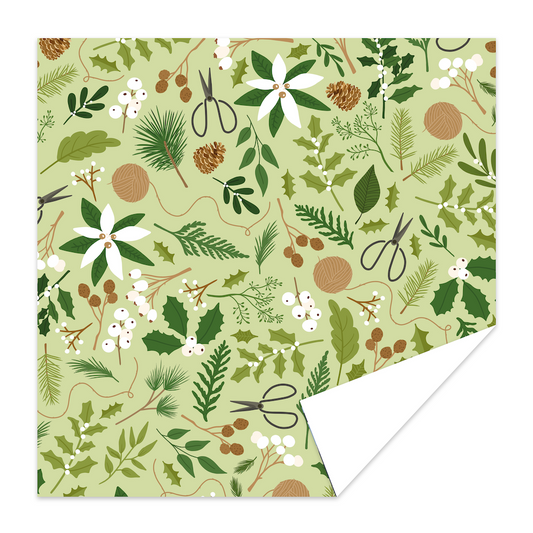 Luxe inpakpapier - kerst natuur