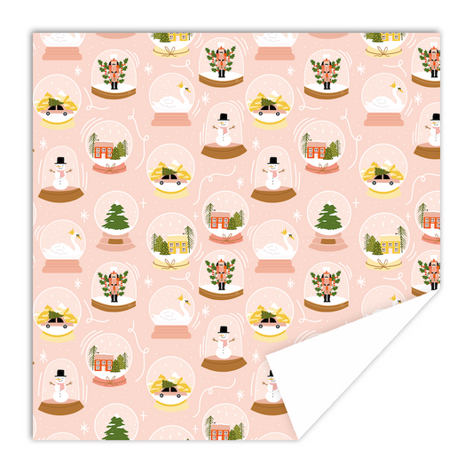 Luxe inpakpapier - sneeuwbollen