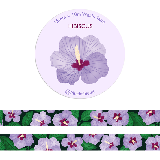 Washitape - hibiscus